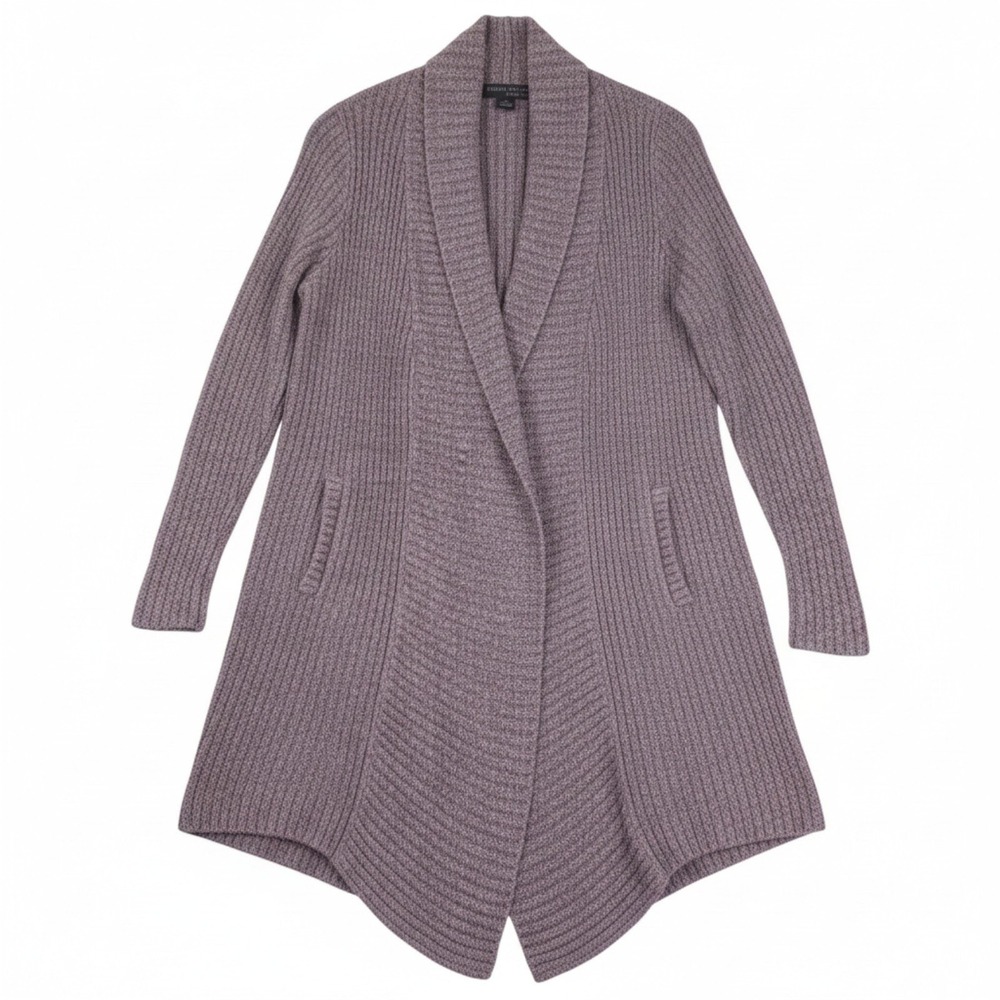 Barefoot Dreams Cardigan Womens Small Gray CozyChic Lite Shawl Montecito Pockets